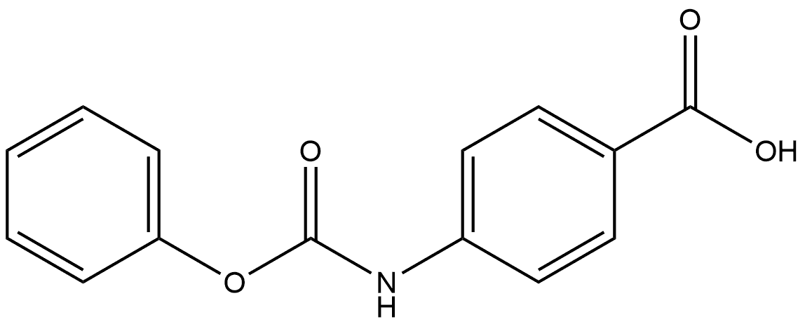 4-[(Phenoxycarbonyl)amino]benzoic acid 结构式