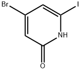 2(1H)-Pyridinone, 4-bromo-6-iodo-,2256748-03-3,结构式