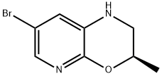 1H-Pyrido[2,3-b][1,4]oxazine, 7-bromo-2,3-dihydro-3-methyl-, (3R)- 化学構造式