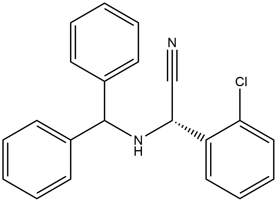 Benzeneacetonitrile, 2-chloro-α-[(diphenylmethyl)amino]-, (αS)-,225918-54-7,结构式