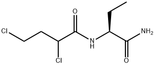 (R)-N-(1-amino-1-oxobutan-2-yl)-4-chlorobutanamide Struktur