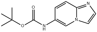 Carbamic acid, N-imidazo[1,2-a]pyridin-6-yl-, 1,1-dimethylethyl ester 化学構造式