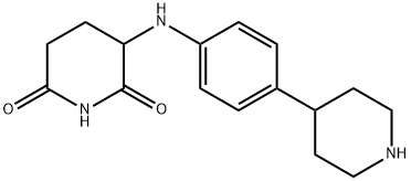 2,6-Piperidinedione, 3-[[4-(4-piperidinyl)phenyl]amino]- Structure