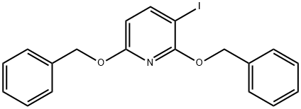 2,6-双(苄氧基)-3-碘吡啶 结构式