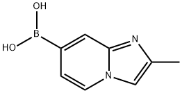 (2-甲基咪唑并[1,2-A]吡啶-7-基)硼酸 结构式