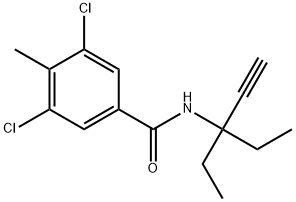 Benzamide, 3,5-dichloro-N-(1,1-diethyl-2-propyn-1-yl)-4-methyl-,226065-69-6,结构式
