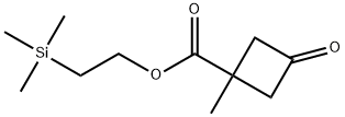 Cyclobutanecarboxylic acid, 1-methyl-3-oxo-, 2-(trimethylsilyl)ethyl ester Struktur