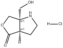 4H-Furo[3,4-b]pyrrol-4-one, hexahydro-6a-(hydroxymethyl)-, hydrochloride (1:1), (3aR,6aR)-rel- Structure