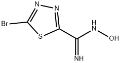 5-Bromo-N-hydroxy-1,3,4-thiadiazole-2-carboximidamide Struktur
