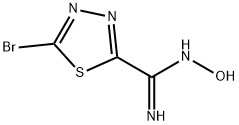 5-Bromo-N-hydroxy-1,3,4-thiadiazole-2-carboximidamide Structure