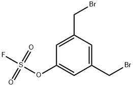 Fluorosulfuric acid, 3,5-bis(bromomethyl)phenyl ester Struktur