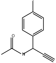 Acetamide, N-[1-(4-fluorophenyl)-2-propyn-1-yl]- Struktur