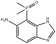1H-Benzimidazol-6-amine, 7-(dimethylphosphinyl)- Struktur