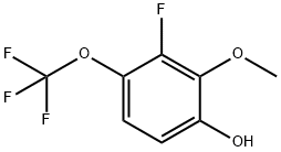 3-氟-2-甲氧基-4-(三氟甲氧基)苯酚,2267342-68-5,结构式