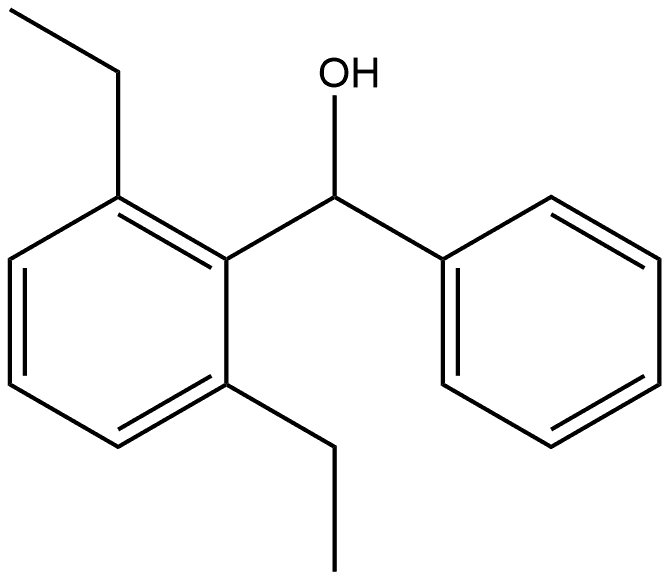 2,6-Diethyl-α-phenylbenzenemethanol Structure