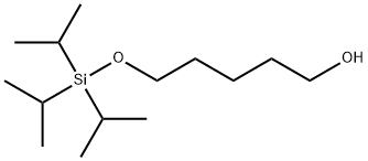 1-Pentanol, 5-[[tris(1-methylethyl)silyl]oxy]- Struktur