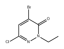 3(2H)-Pyridazinone, 4-bromo-6-chloro-2-ethyl- Struktur