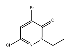 4-溴-6-氯-2-乙基哒嗪-3(2H)-酮, 2270912-86-0, 结构式