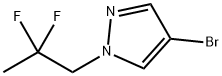 4-溴-1-(2,2-二氟丙基)吡唑,2270913-59-0,结构式