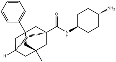 (1S,3R,5R,7S)-N-(trans-4-Aminocyclohexyl)-3-methyl-5-phenyltricyclo[3.3.1.13,7]decane-1-carboxamide Struktur