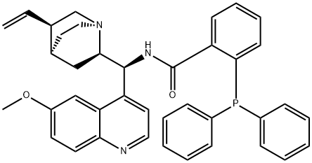 2-(二苯基膦基)-N-((R)-(6-甲氧基喹啉-4-基)((1S,2R,4S,5R)-5-乙烯基奎宁环-2-基)甲基)苯甲酰胺,2271134-66-6,结构式