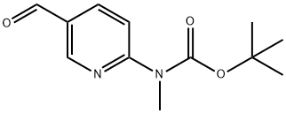 Carbamic acid, N-(5-formyl-2-pyridinyl)-N-methyl-, 1,1-dimethylethyl ester Struktur