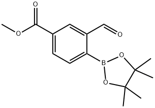 2-甲酰基-4-(甲氧基羰基)苯硼酸频哪醇酯,2271348-22-0,结构式