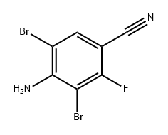 Benzonitrile, 4-amino-3,5-dibromo-2-fluoro- Structure