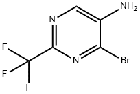 5-Pyrimidinamine, 4-bromo-2-(trifluoromethyl)- Struktur