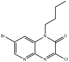 7-bromo-1-butyl-3-chloropyrido[2,3-b]pyrazin-2(1H)-one Structure