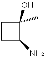 Cyclobutanol, 2-amino-1-methyl-, (1R,2S)-rel- Structure