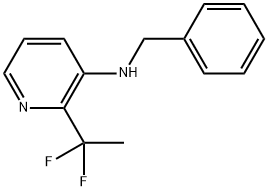 N-苄基-2-(1,1-二氟乙基)吡啶-3-胺, 2271475-30-8, 结构式