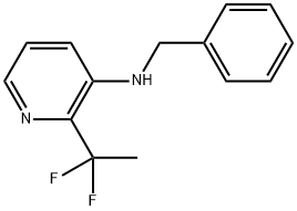 2-(1,1-Difluoroethyl)-N-(phenylmethyl)-3-pyridinamine Struktur