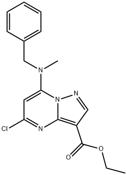 Ethyl 7-(benzyl(methyl)amino)-5-chloropyrazolo[1,5-a]pyrimidine-3-carboxylate Structure