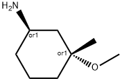 REL-(1R,3R)-3-甲氧基-3-甲基环己胺 结构式