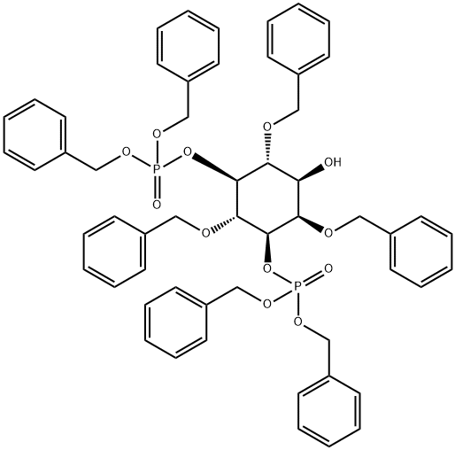 D-미오-이노시톨,2,4,6-트리스-O-(페닐메틸)-,3,5-비스비스(페닐메틸)인산염