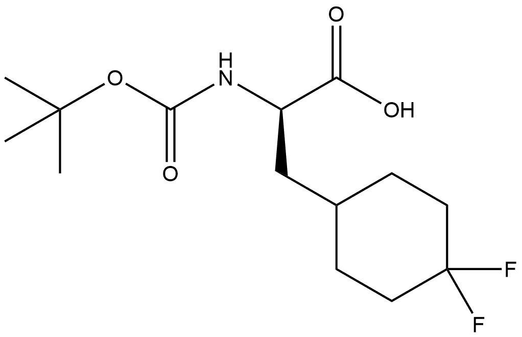(2R)-2-{[(tert-butoxy)carbonyl]amino}-3-(4,4-difluorocyclohexyl)propanoic acid,2272540-24-4,结构式