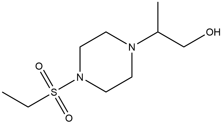 2-(4-(Ethylsulfonyl)piperazin-1-yl)propan-1-ol 化学構造式