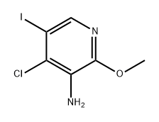 4-氯-5-碘-2-甲氧基吡啶-3-胺 结构式