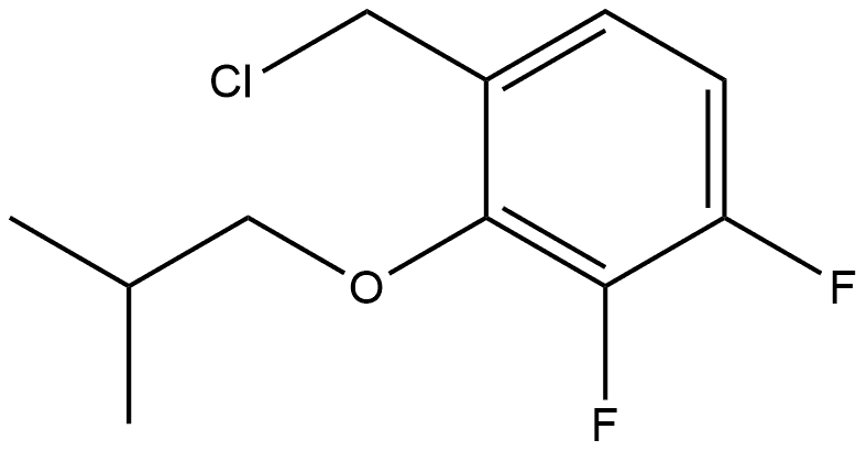 1-(Chloromethyl)-3,4-difluoro-2-(2-methylpropoxy)benzene,2274021-67-7,结构式
