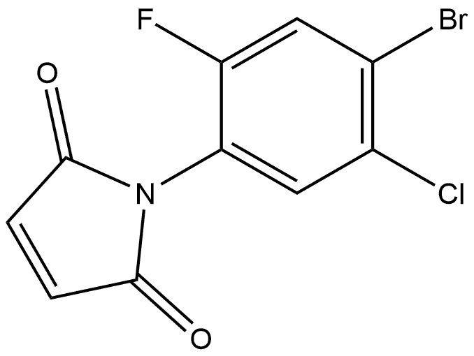 1-(4-Bromo-5-chloro-2-fluorophenyl)-1H-pyrrole-2,5-dione,2275079-66-6,结构式