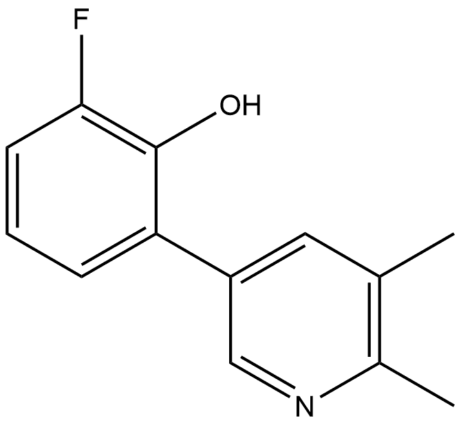 2-(5,6-Dimethyl-3-pyridinyl)-6-fluorophenol,2275256-95-4,结构式