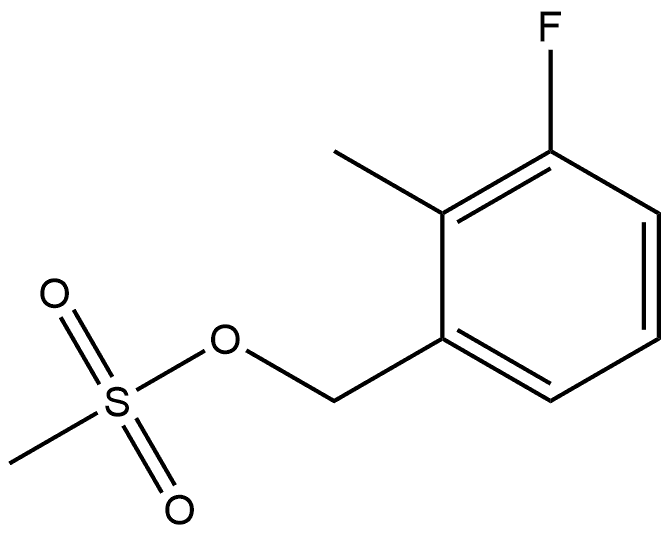 Benzenemethanol, 3-fluoro-2-methyl-, 1-methanesulfonate Struktur