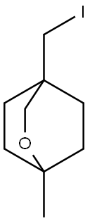 2-Oxabicyclo[2.2.2]octane, 4-(iodomethyl)-1-methyl- Structure