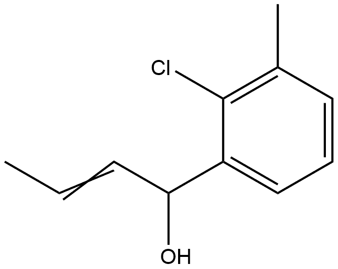 2-Chloro-3-methyl-α-1-propen-1-ylbenzenemethanol 结构式