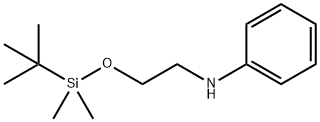 Benzenamine, N-[2-[[(1,1-dimethylethyl)dimethylsilyl]oxy]ethyl]- 化学構造式