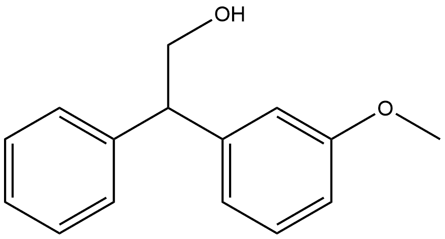 2-(3-methoxyphenyl)-2-phenylethan-1-ol Struktur