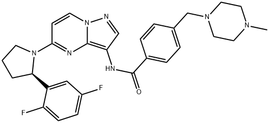 N-[5-[(2R)-2-(2,5-Difluorophenyl)-1-pyrrolidinyl]pyrazolo[1,5-a]pyrimidin-3-yl]-4-[(4-methyl-1-piperazinyl)methyl]benzamide|化合物 PROTEIN KINASE INHIBITOR 5