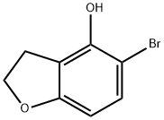 4-Benzofuranol, 5-bromo-2,3-dihydro- Structure