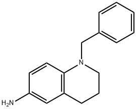 6-Quinolinamine, 1,2,3,4-tetrahydro-1-(phenylmethyl)- Struktur